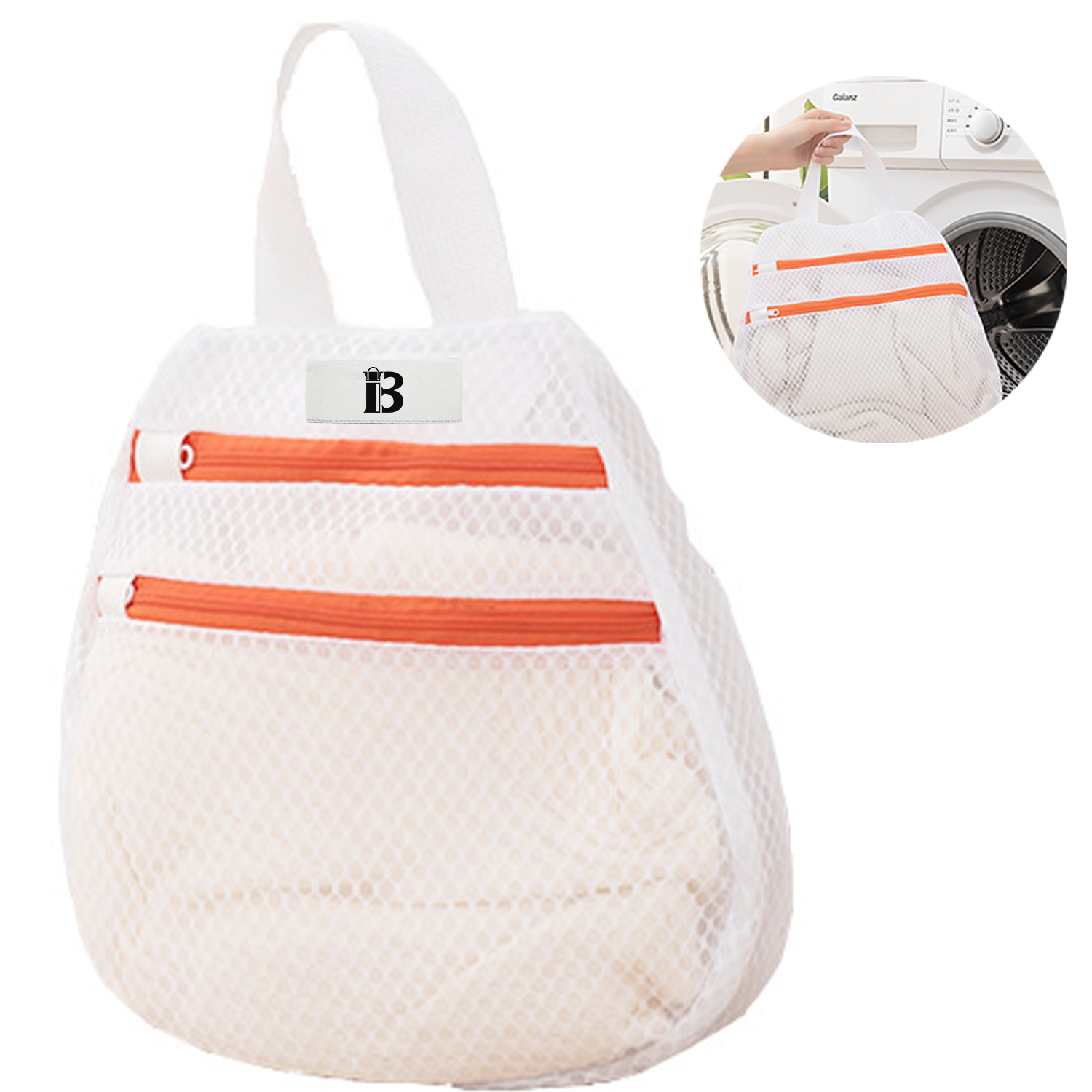 Polyester Mesh Laundry Bag w/ Double Zipper 2