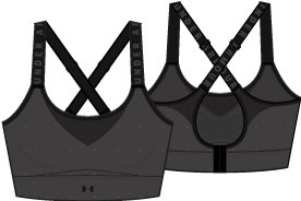 UA Infinity High Heather Women's Sports Bra 3