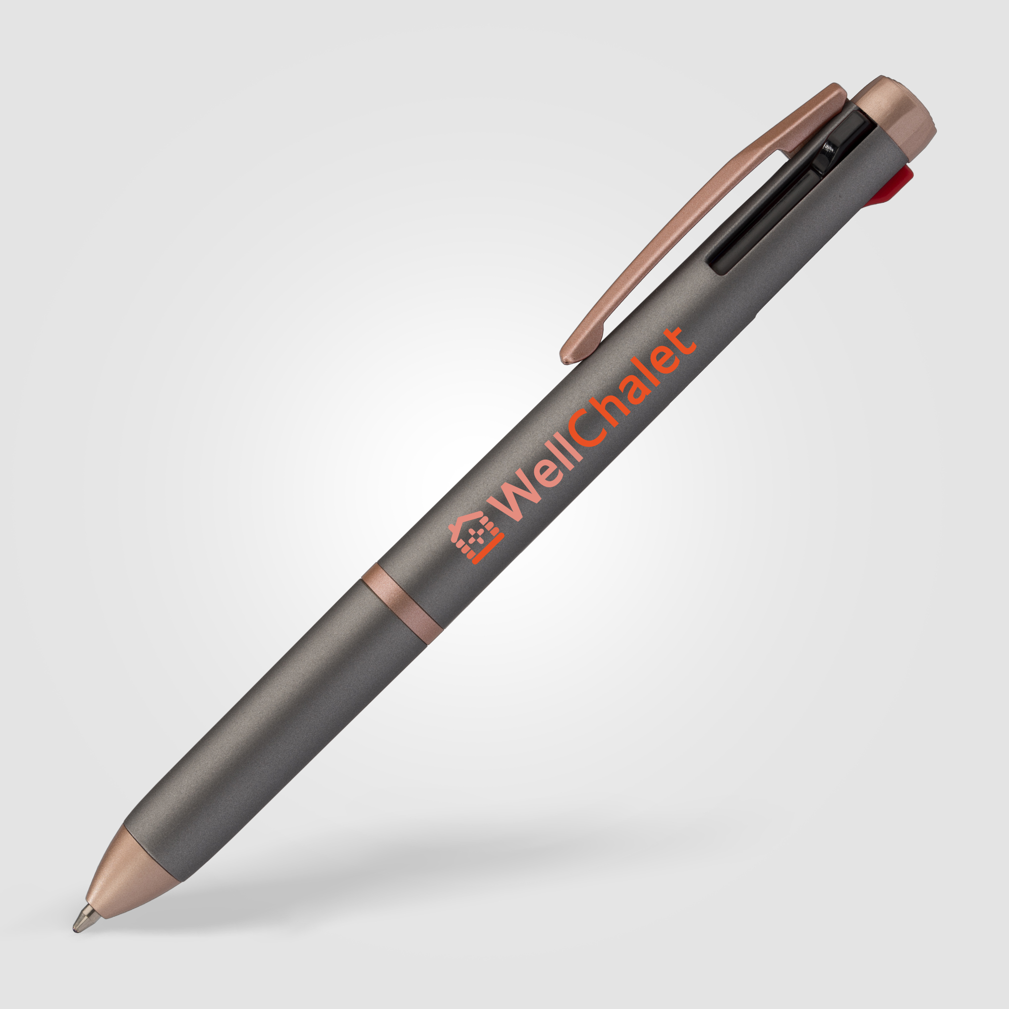 Trio Rose Gold Multi-Ink Pen 16