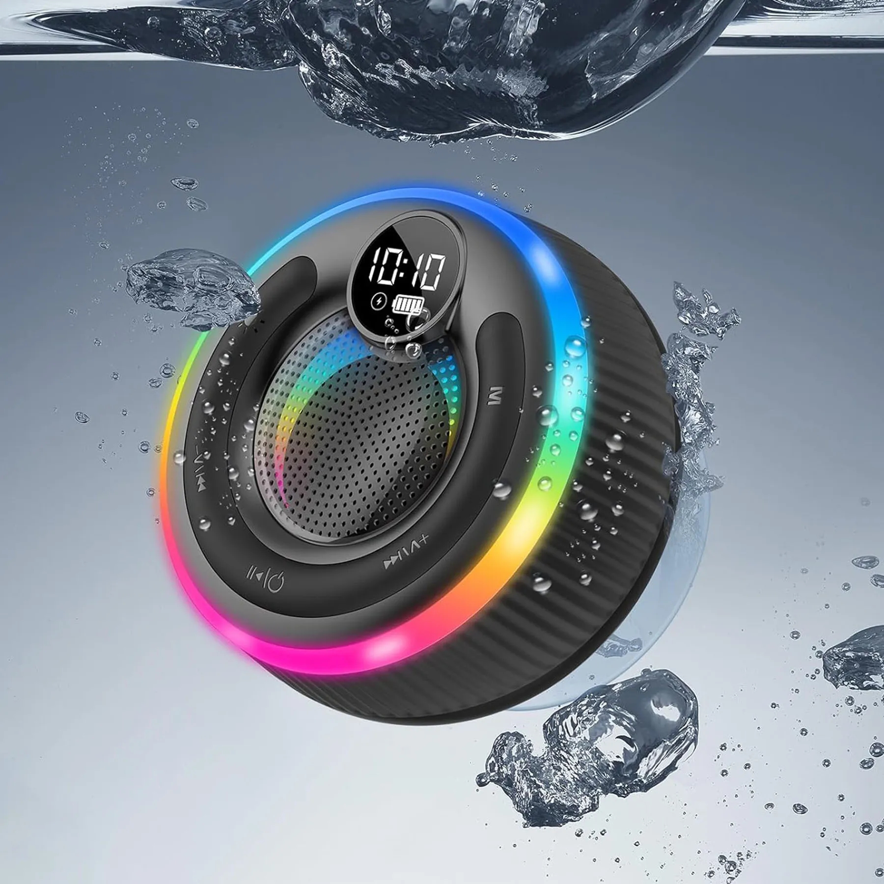 Wireless Waterproof Speakers with RGB Lights 4