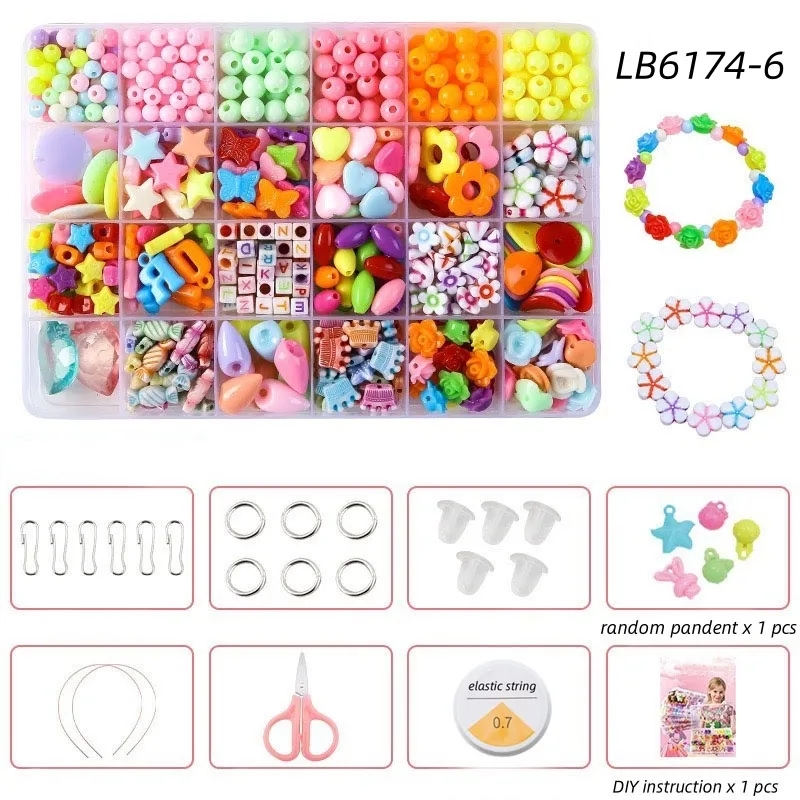 BULK Kids Jewelry Making Kit DIY Bracelet Set Beads Supplies 23