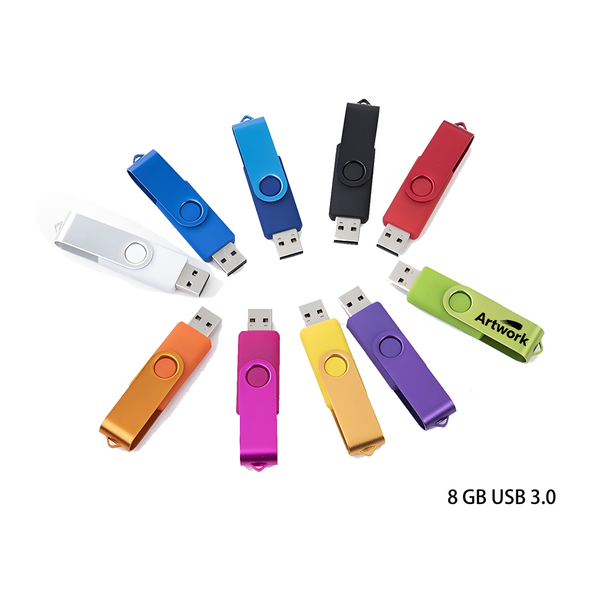 8GB Swivel USB 3.0 Flash Drive 1