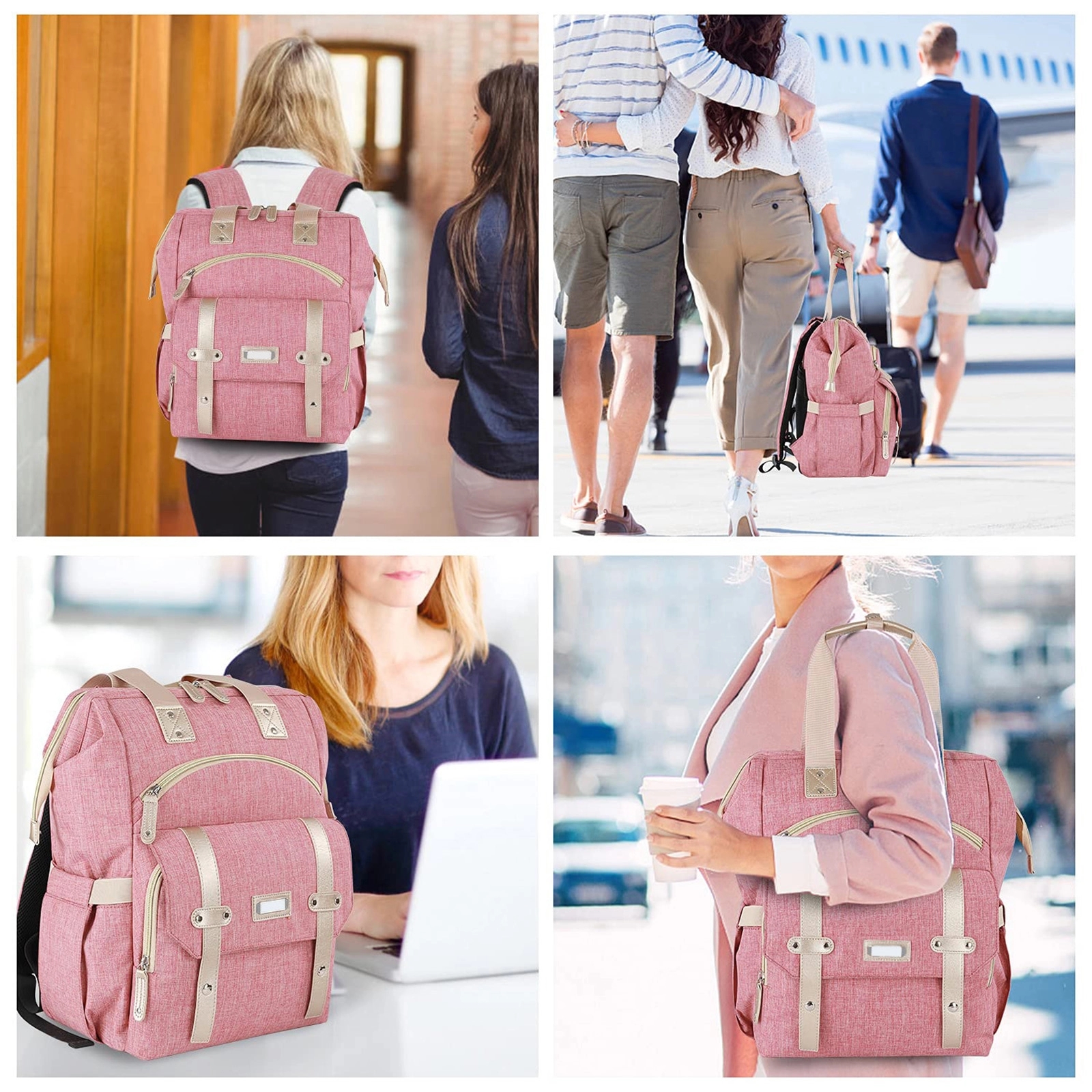 Rfid Backpack For 15.6 Inch Laptop With Usb Charging Port 6