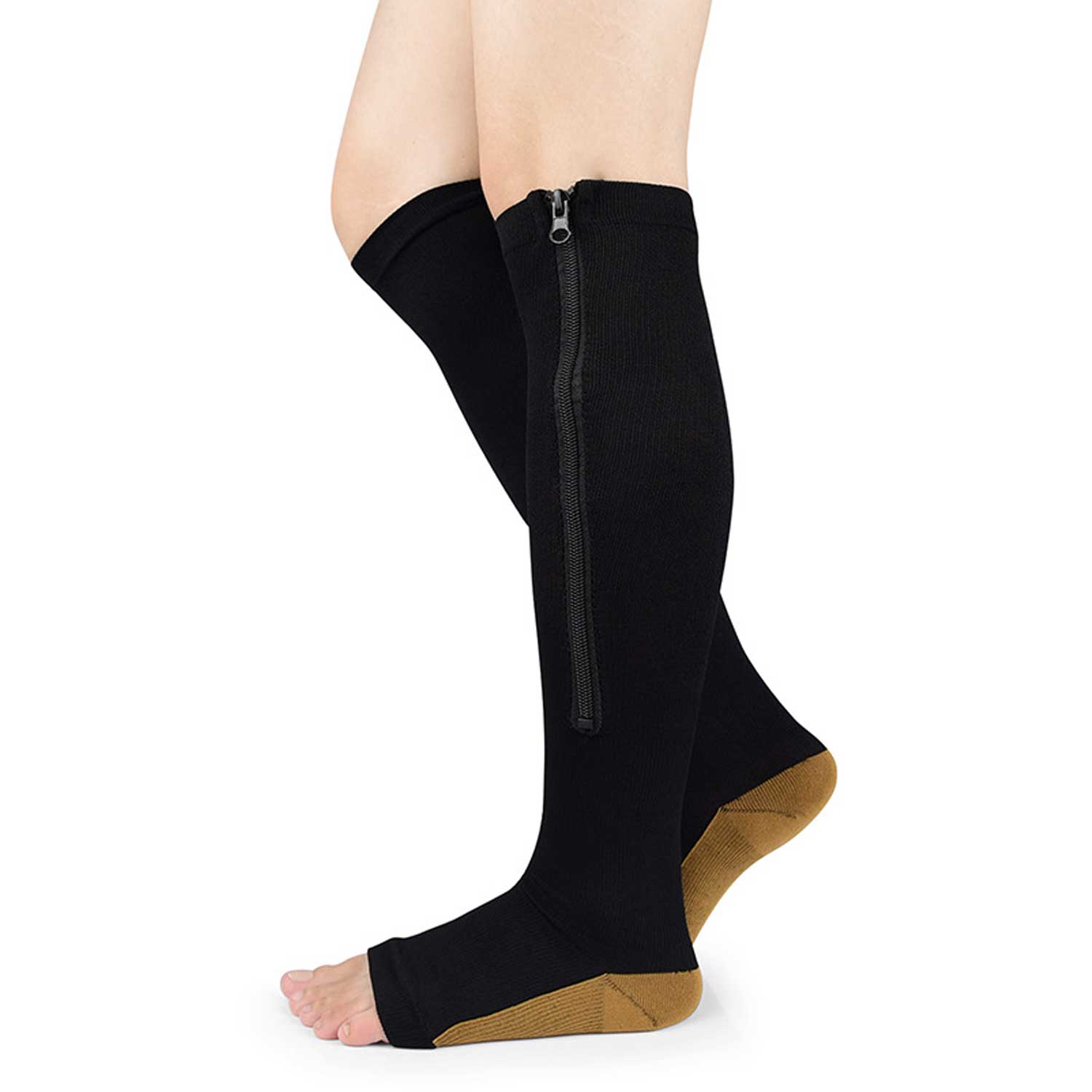Zip-Up Compression Legwear 12