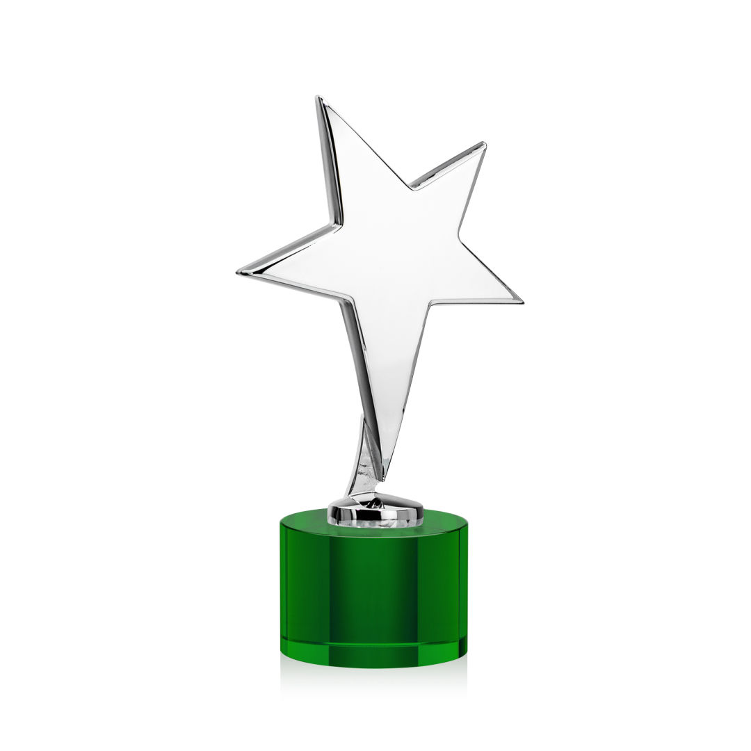 Tuscany Chrome Star VividPrint™ Award on Marvel Base - Green 2