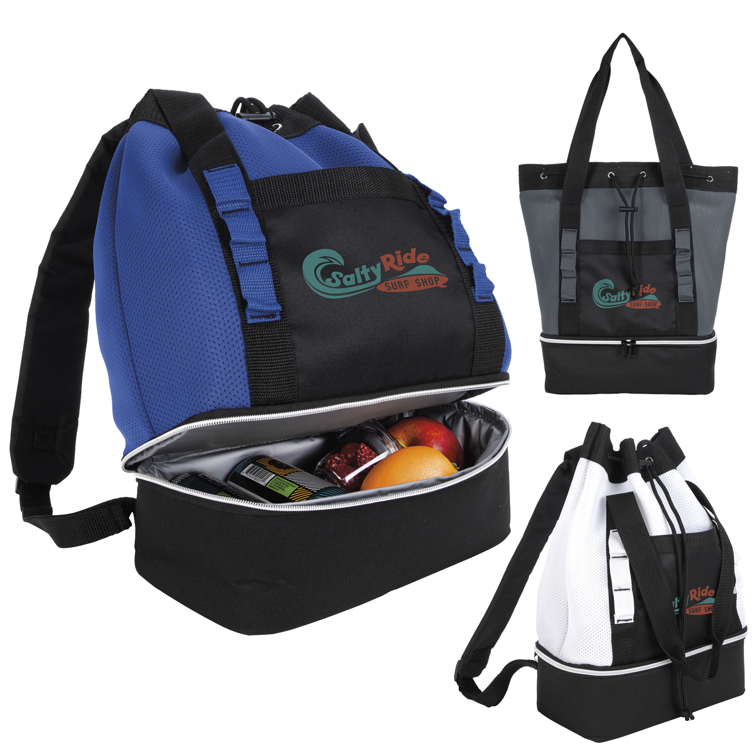 Atchison® Brightwater Dual-Compartment Tote-Pack Cooler 10