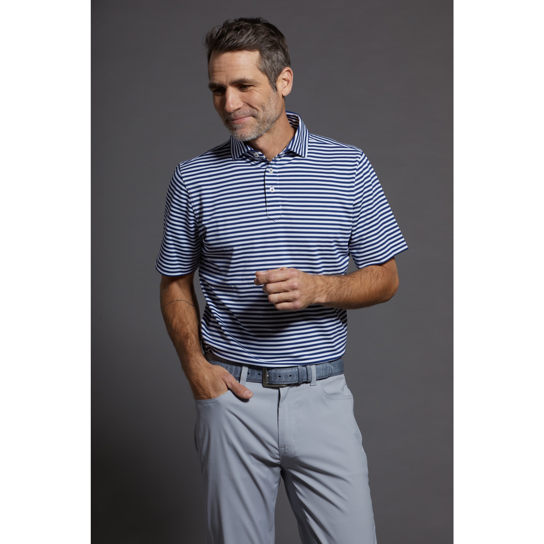 STITCH® Club Stripe Polo Shirt - Men's 40
