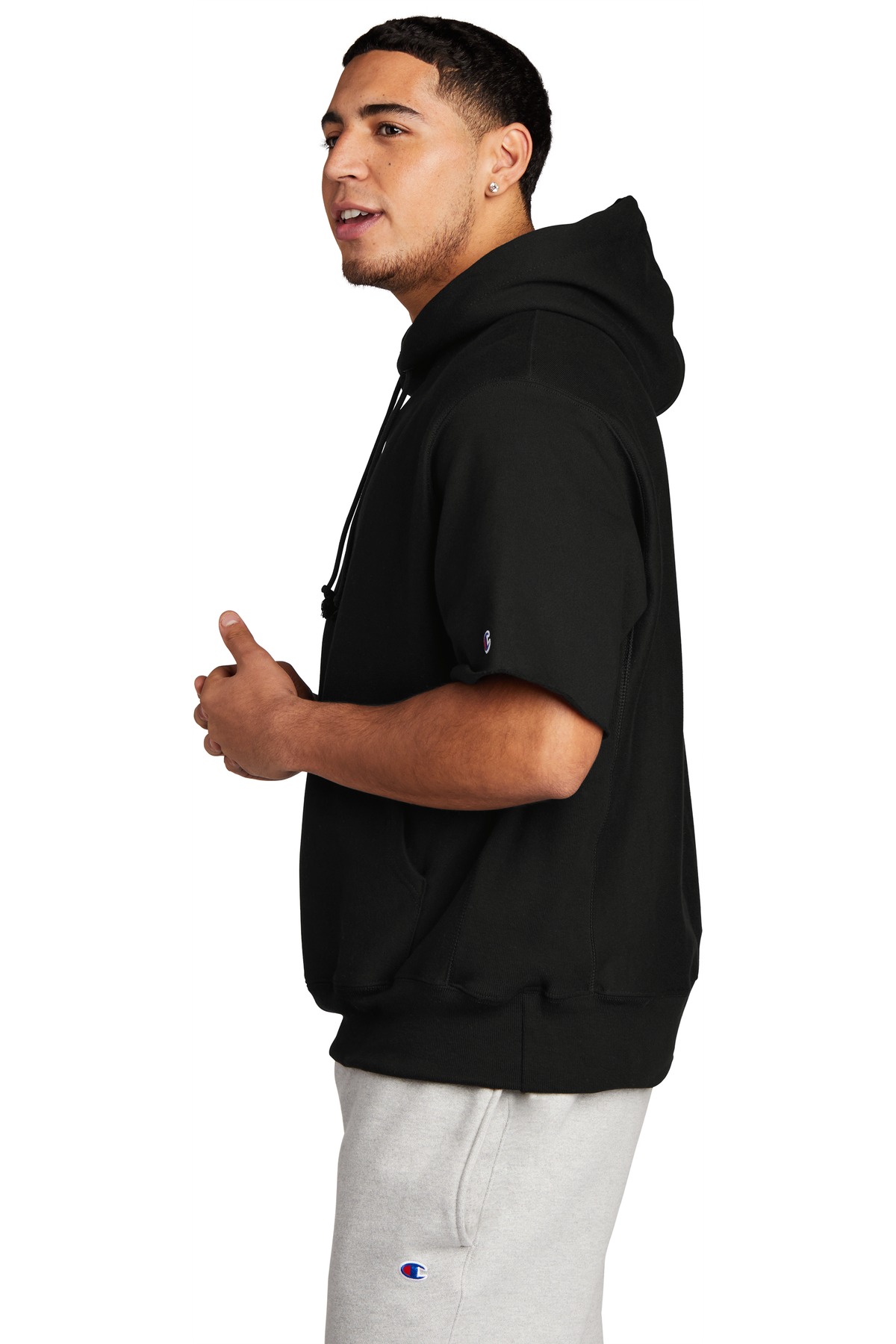 Champion Reverse Weave Short Sleeve Hooded Sweatshirt S101SS, custom hoodie or sweatshirt with logo imprint 13