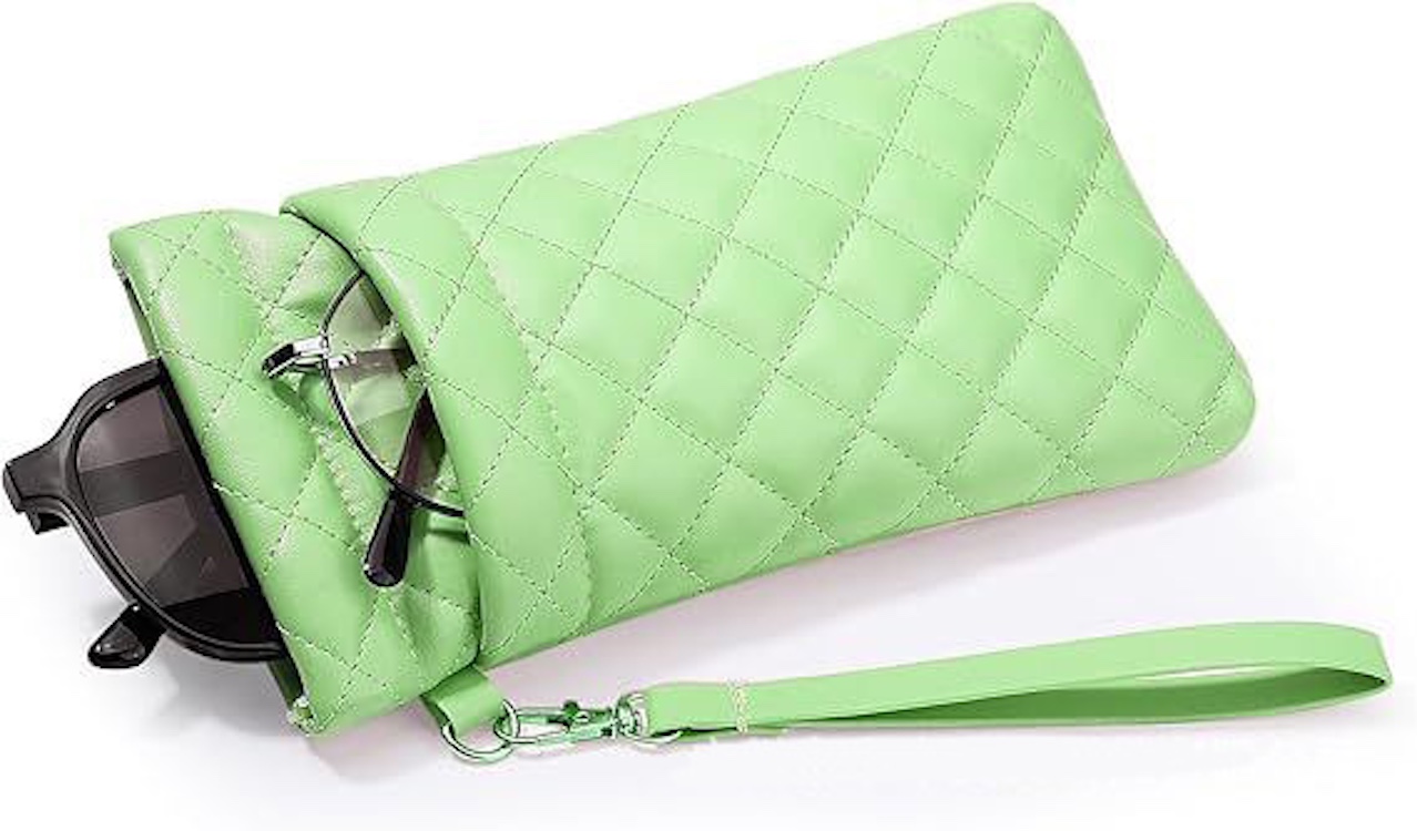 PU Sunglass Pouch with Double Storage Space & lanyard 7
