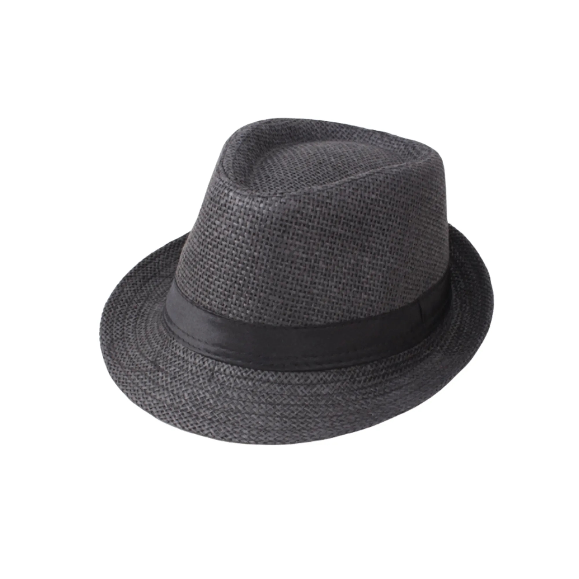 Natural Straw Fedora Hat 1