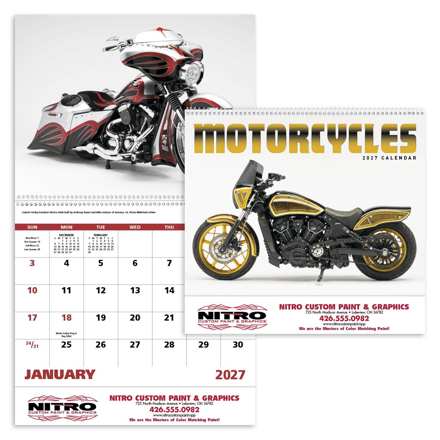 Good Value™ Motorcycles - Spiral Calendar 47