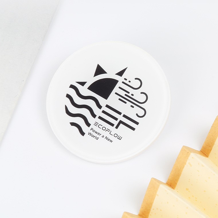 Custom Lightweight Acrylic Magnetic Ciecle Pin 4