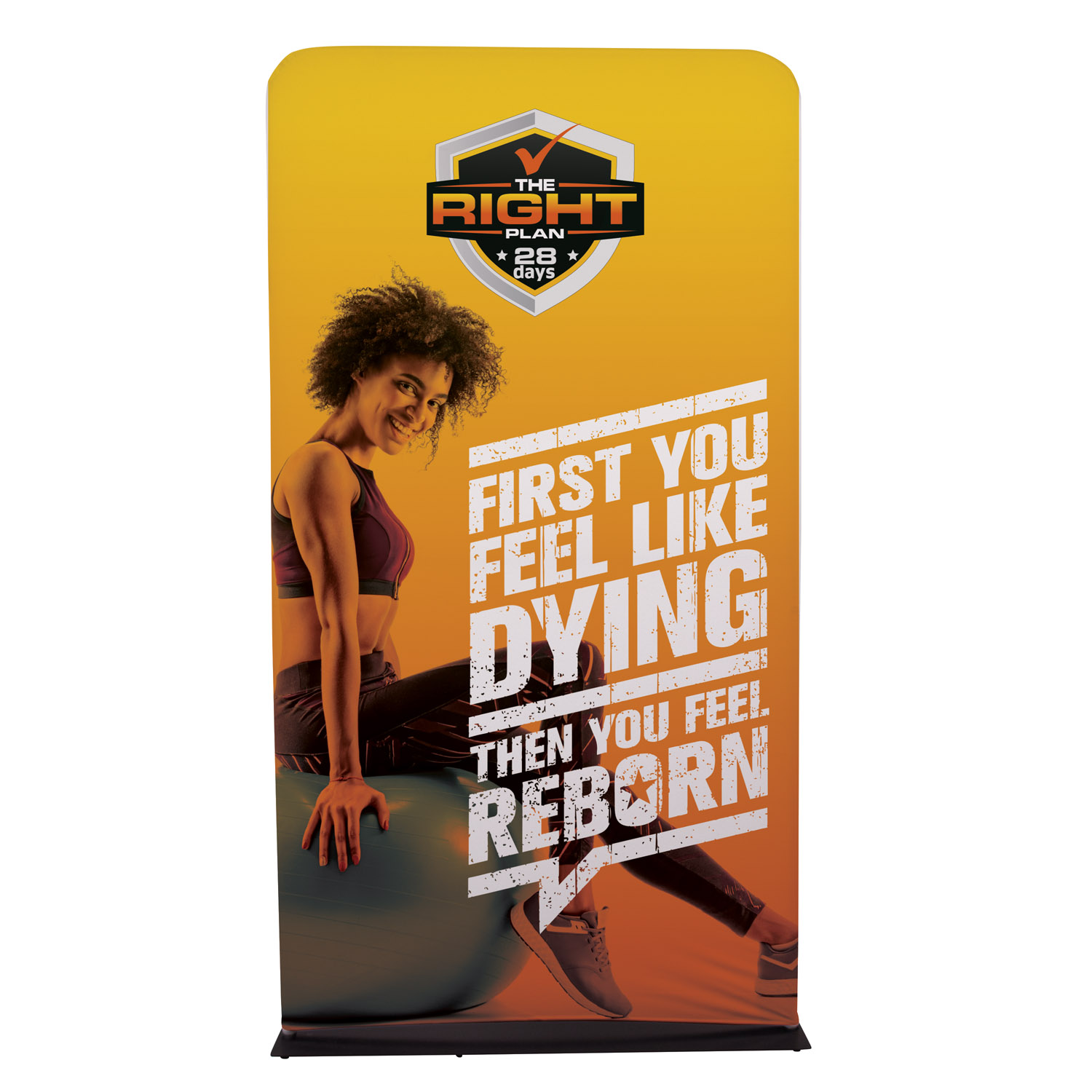 4' EuroFit™ Banner Display Kit (Recycled Polyester Knit) 6