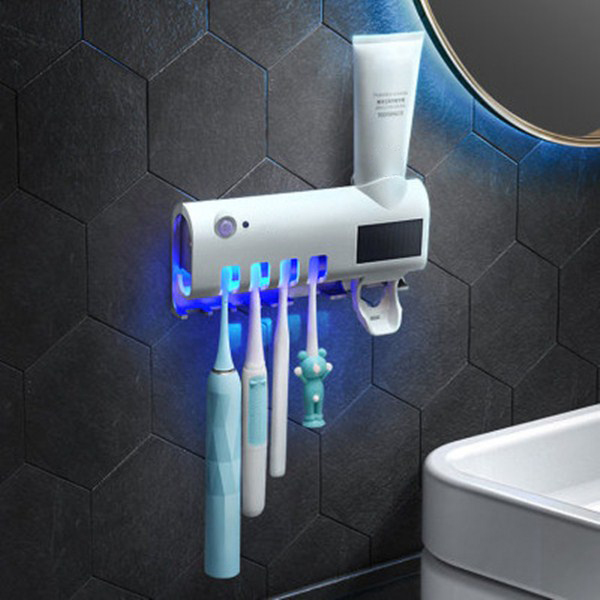 UV Toothbrush Sanitizer - Solar Powered,Wall Mount 2
