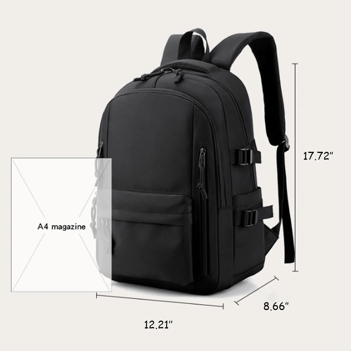 Large Capacity Travel Book Bag Laptop Backpack 4