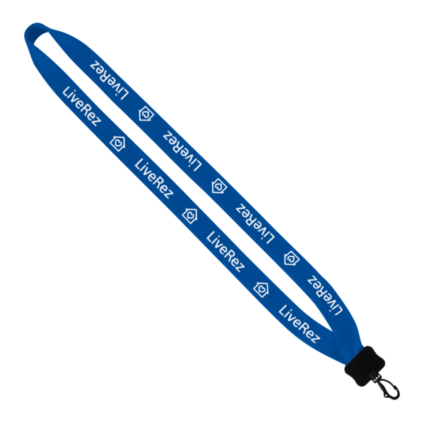 3/4" Cotton Lanyard with Plastic Clamshell & Swivel Snap Hook 16