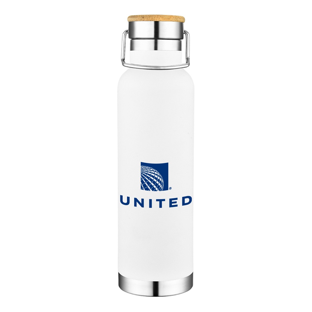 22 oz Stainless Steel Sport & Gym & Hiking Water Bottle With Wood Lid, custom water bottle with logo imprint 8