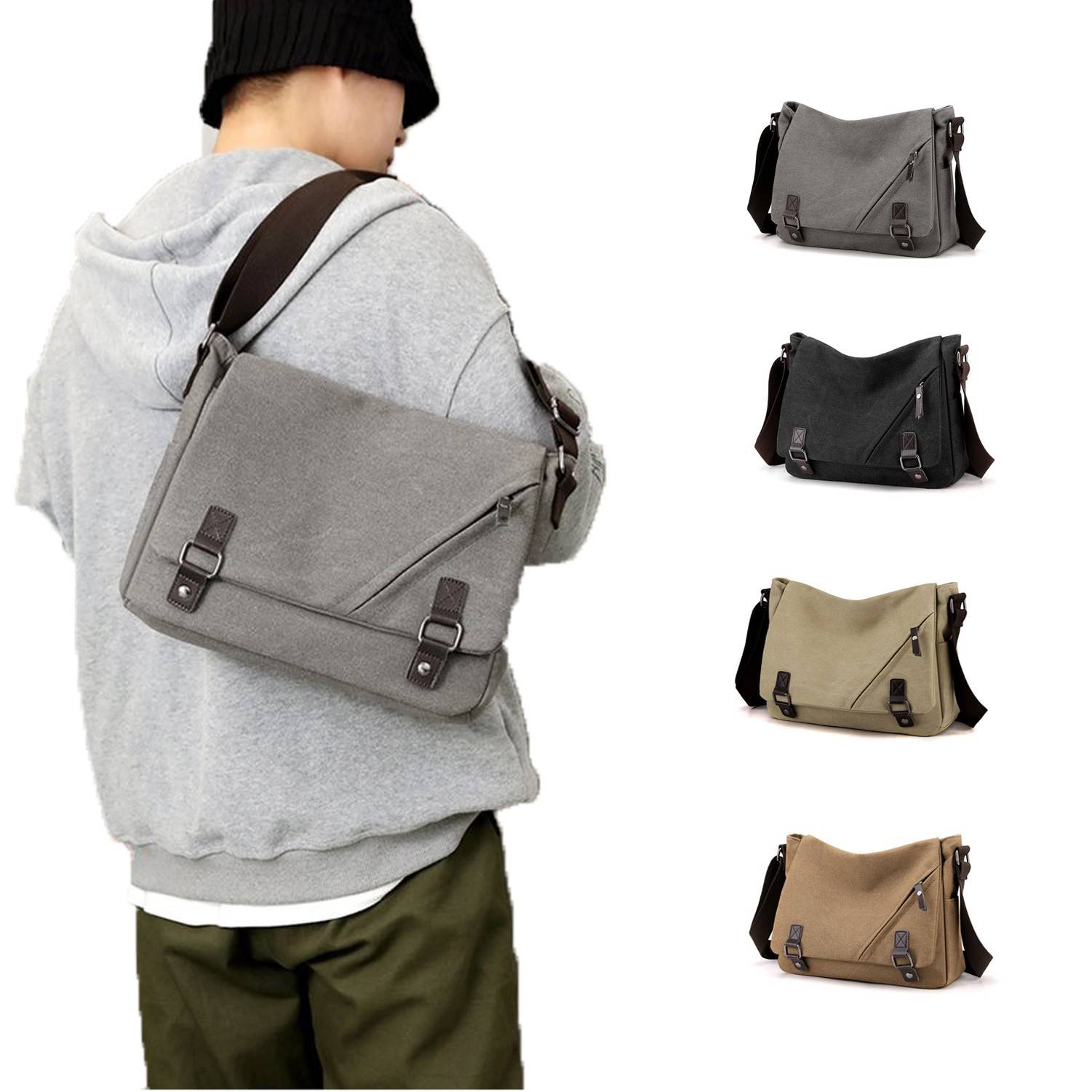 Canvas Shoulder Computer Messenger Bag 3