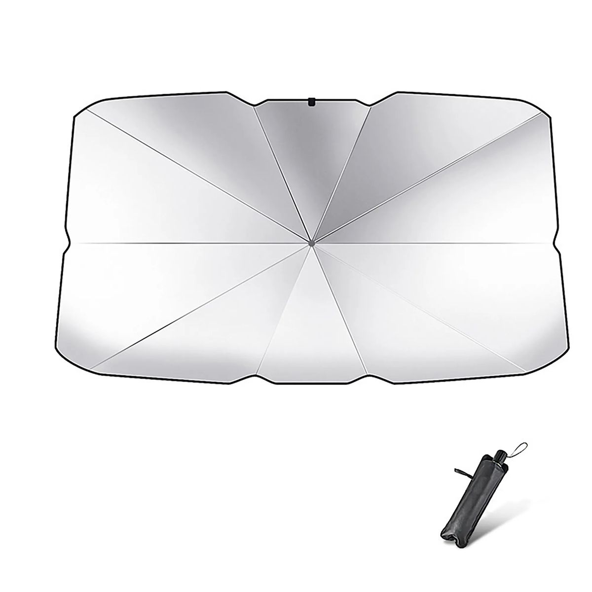 Foldable Car Sunshade Umbrella for UV Protection 2