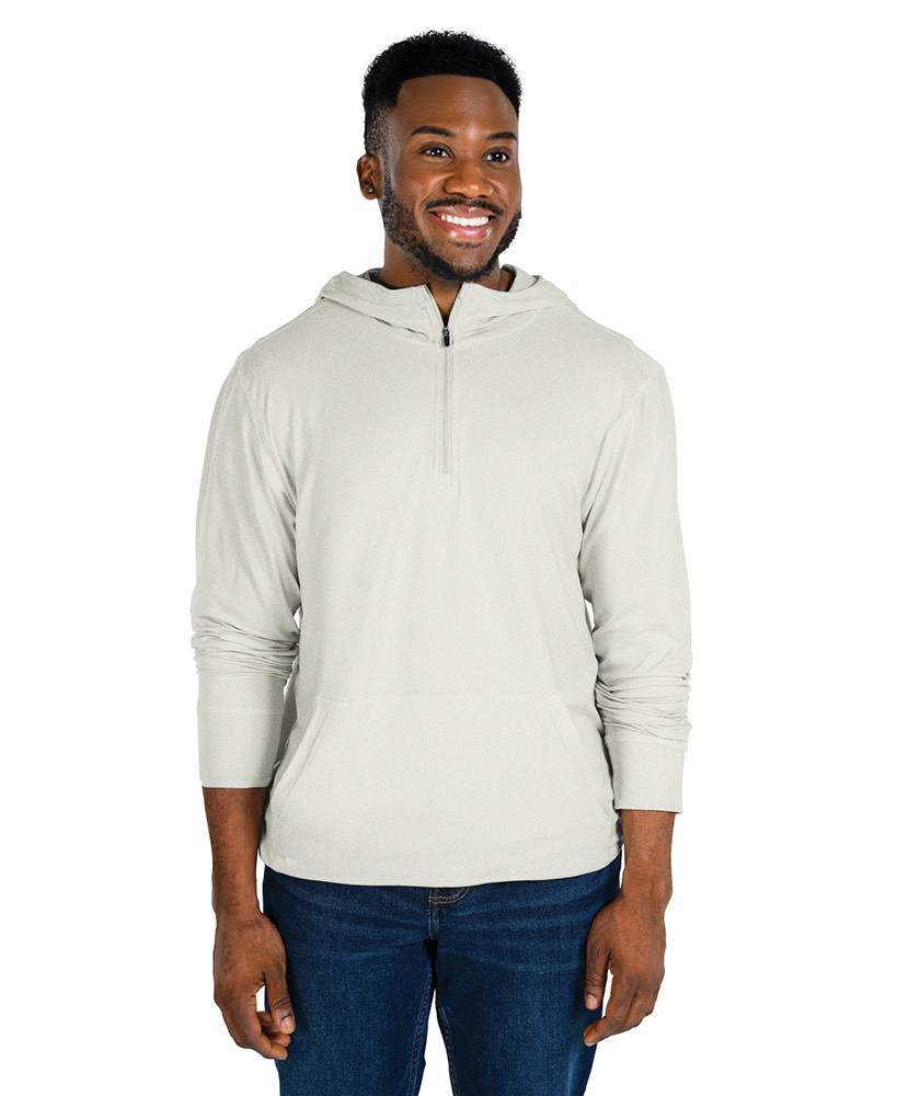 Men's Pulse Performance Quarter Zip Hoodie, custom hoodie or sweatshirt with logo imprint 19