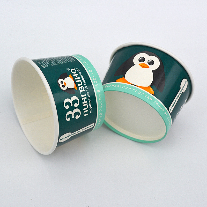 5 ounce Disposable Paper Ice Cream Cup 6