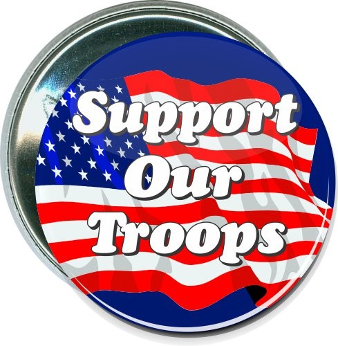 Support Our Troops, Military Button 2