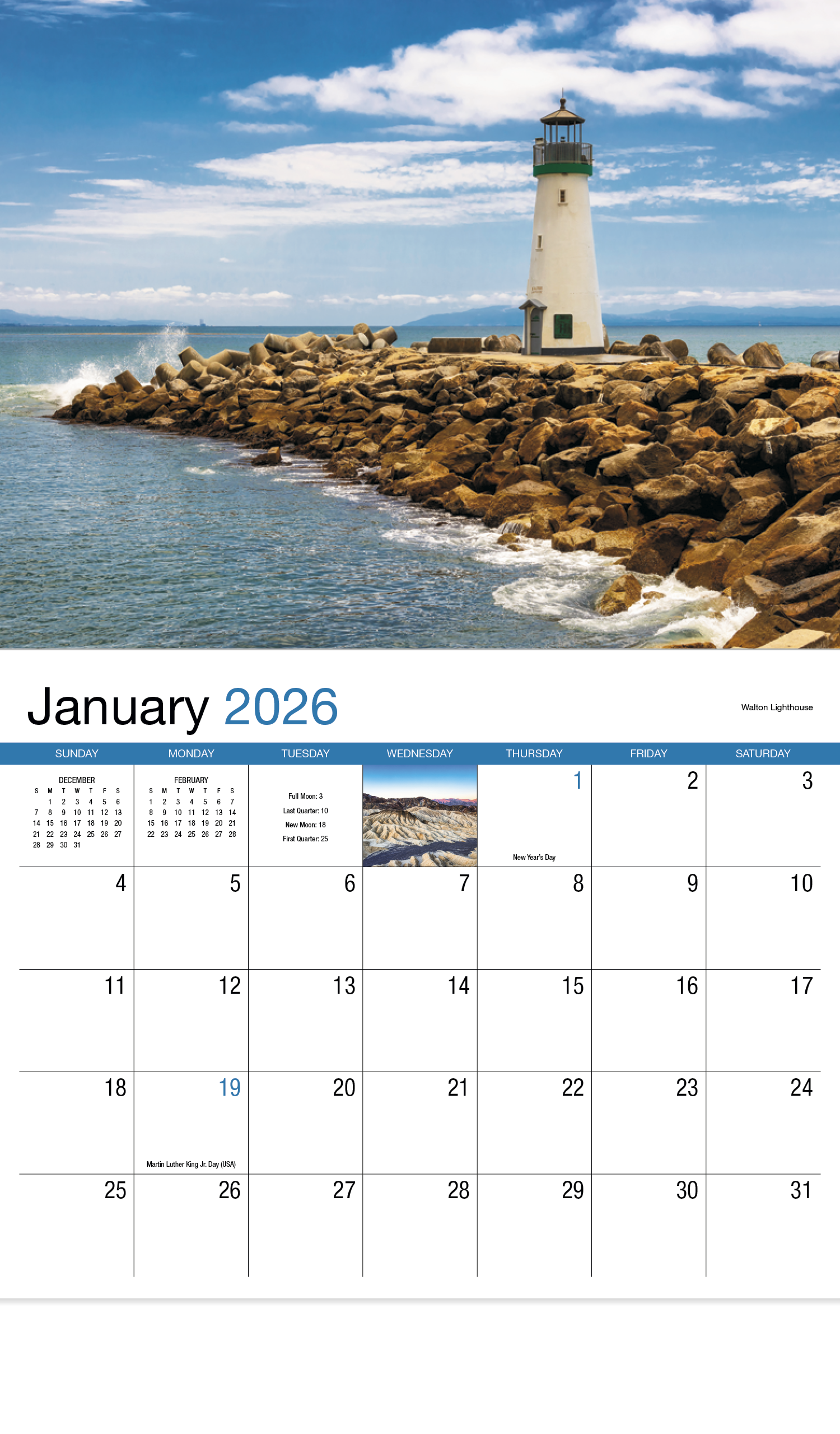 HotLine® Products California Appointment Calendar - Stapled 12