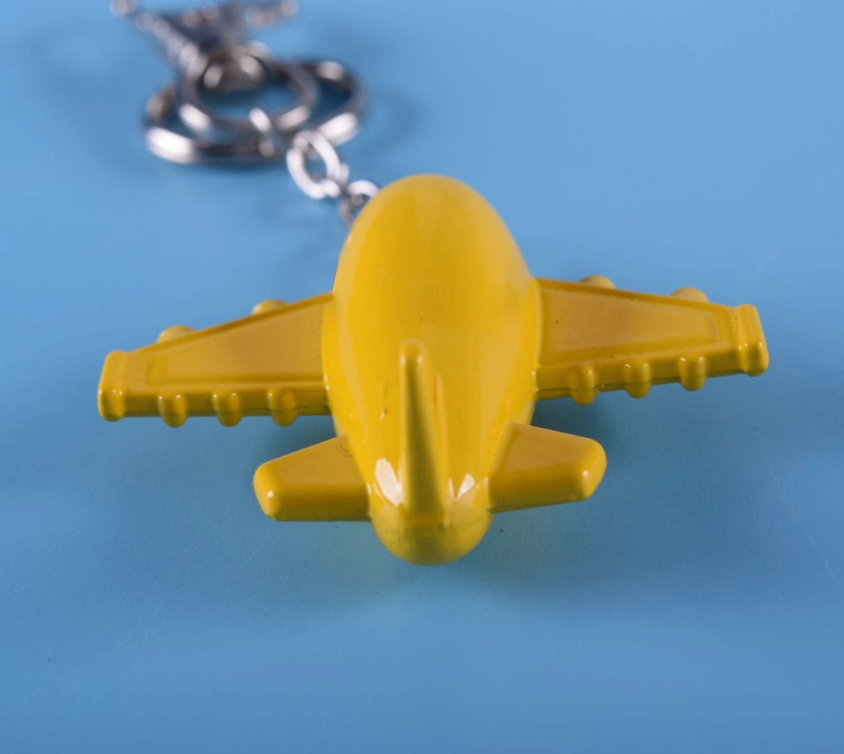 Vintage Metal Key Chain Diecast Aircraft Model 7