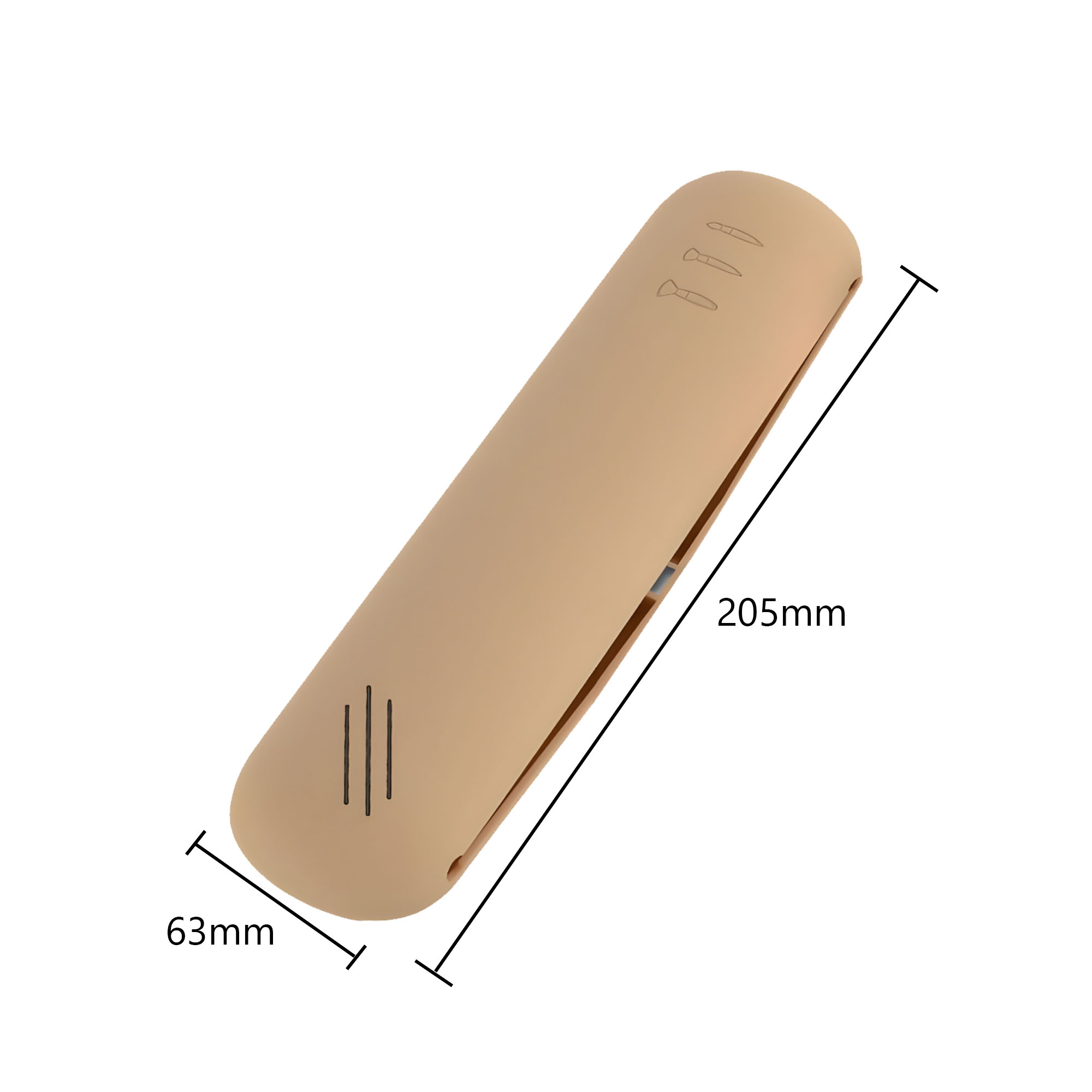 MOQ50 Silicone Makeup Brush Storage Bag 3
