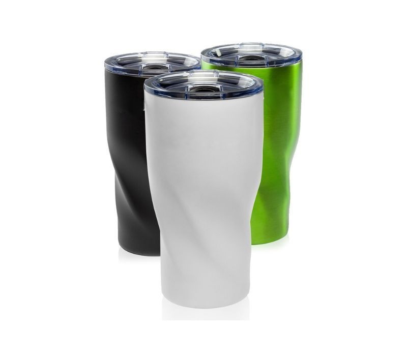 Wavey Stainless Steel Travel Tumbler, 20 oz. 8