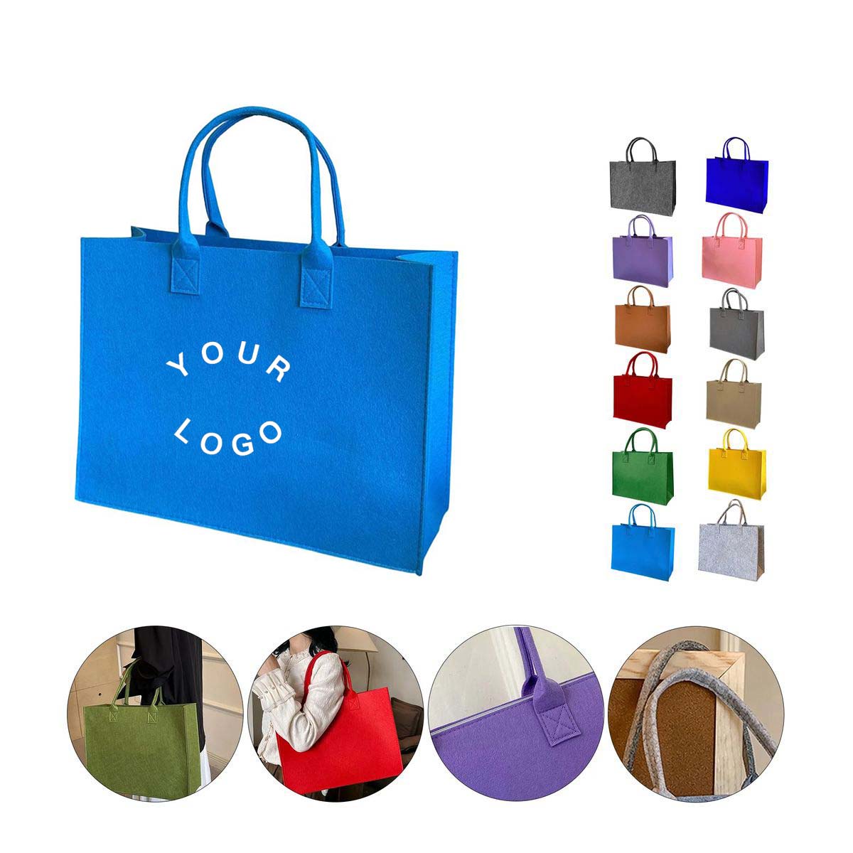 Compact Felt Tote for Essentials and Promotions 8