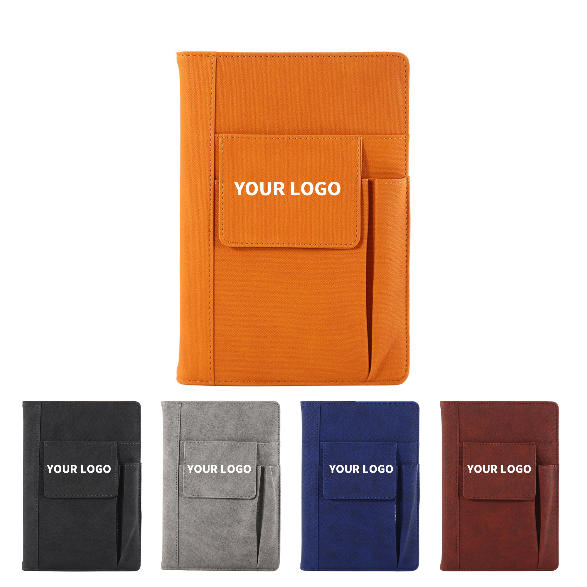 Multi Functional Notebook With Pen Slot And Storage Pockets A5 8.66" x 5.9" 3