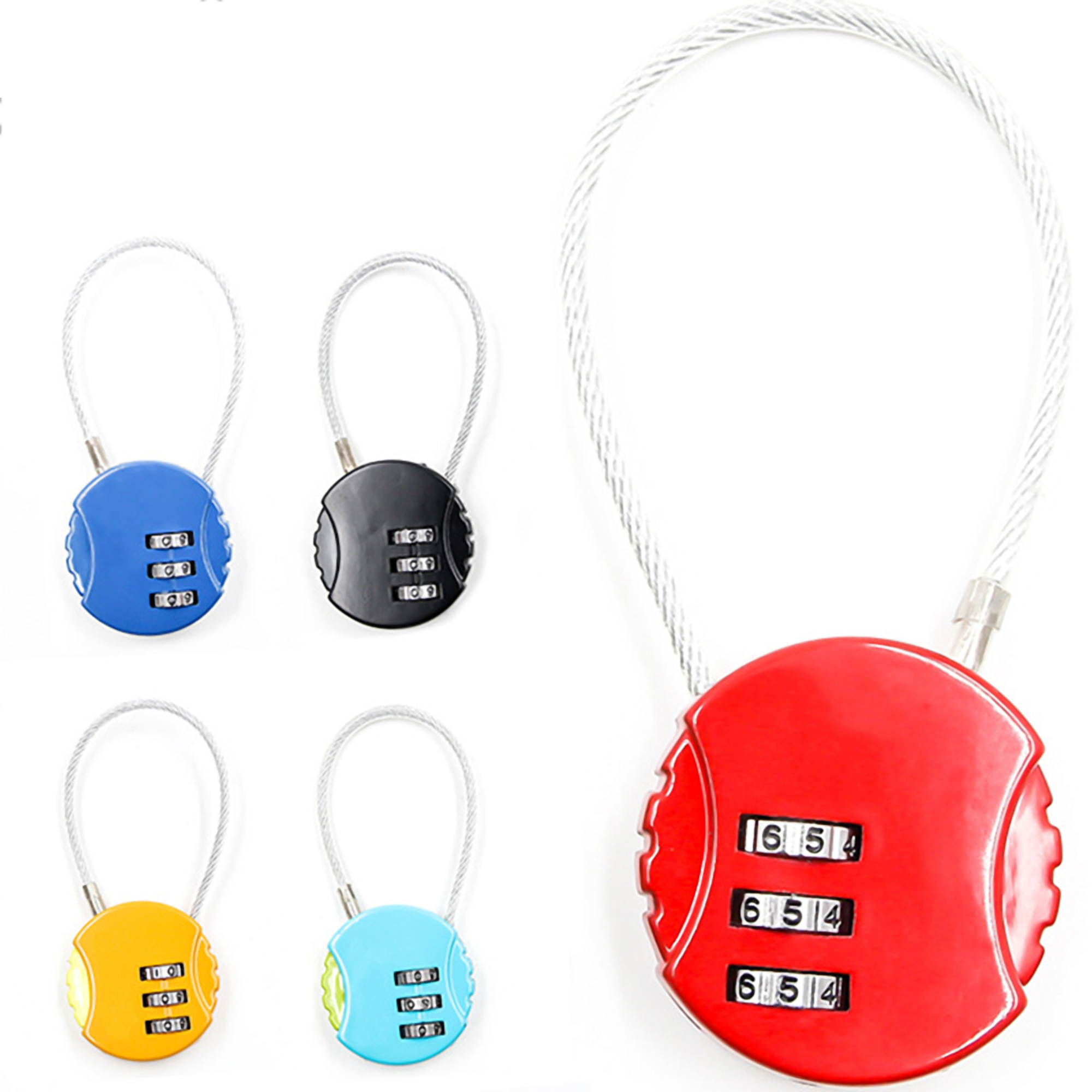 Alloy Combination Lock w/Cord 4