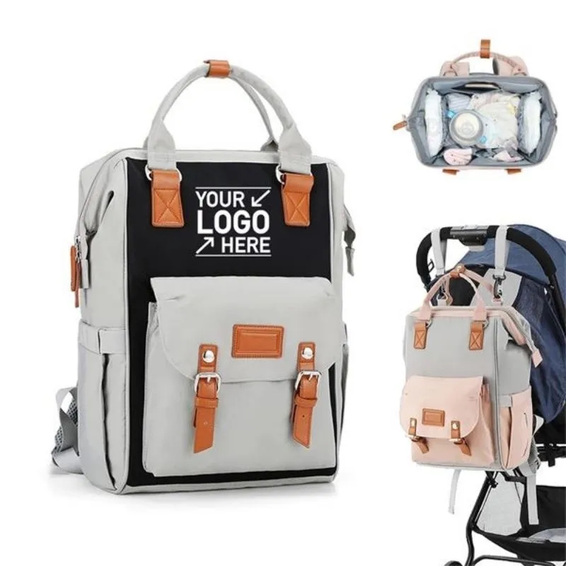 High Quality Diaper Bag Backpack W/ Insulated Pockets 7