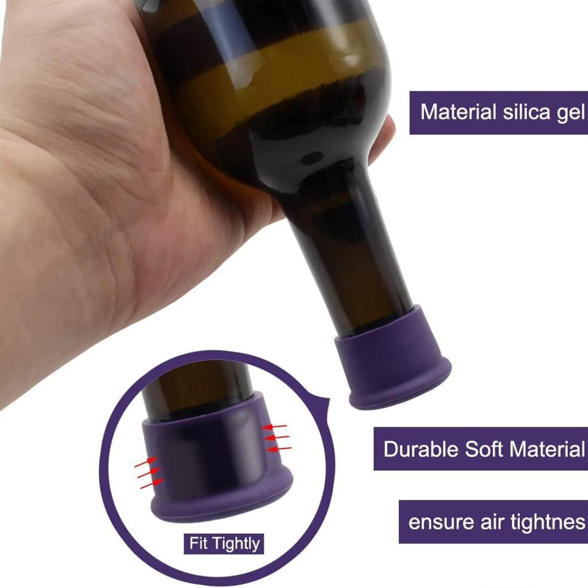 Silicone Wine Stoppers 12