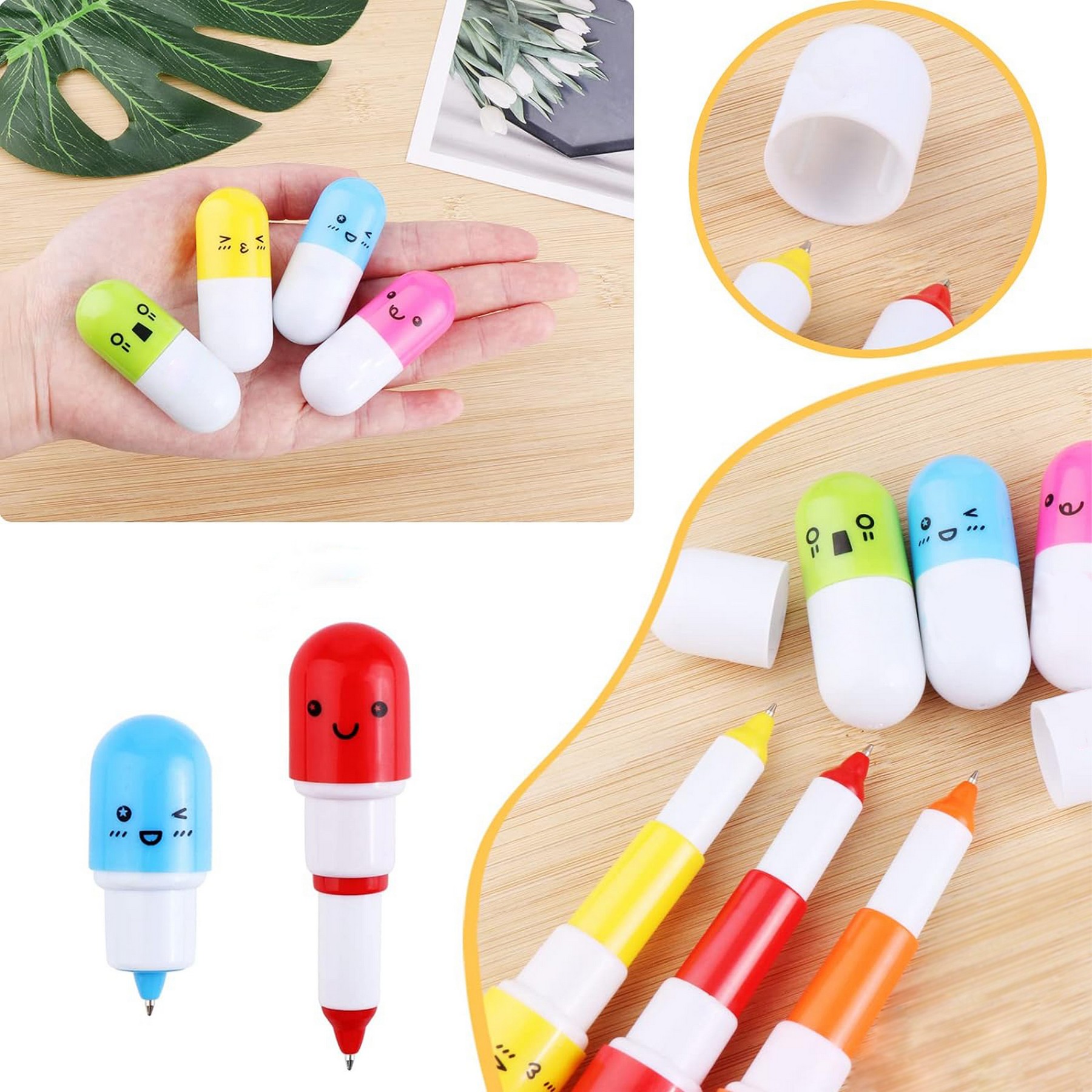 Retractable Capsule Pill Ballpoint Pen 1