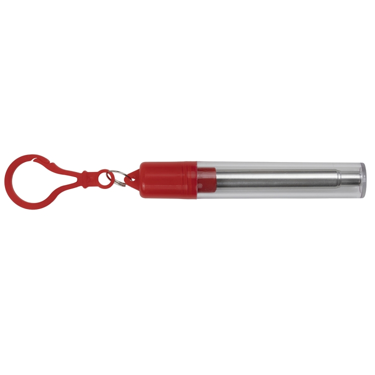 "Eco-Collapsible Straw" 8" Reusable Stainless Steel Straw 42