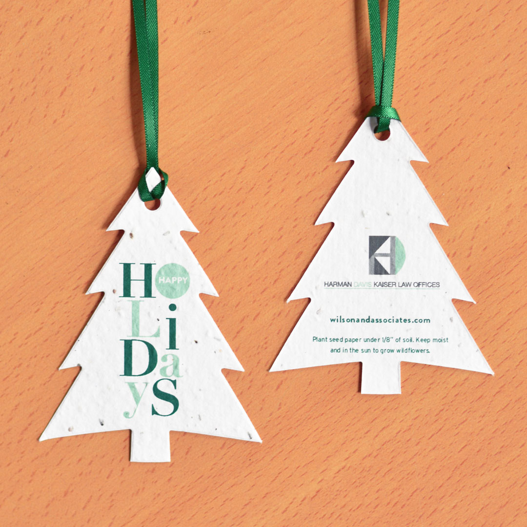 Holiday Letters Plantable Tree Ornaments 1