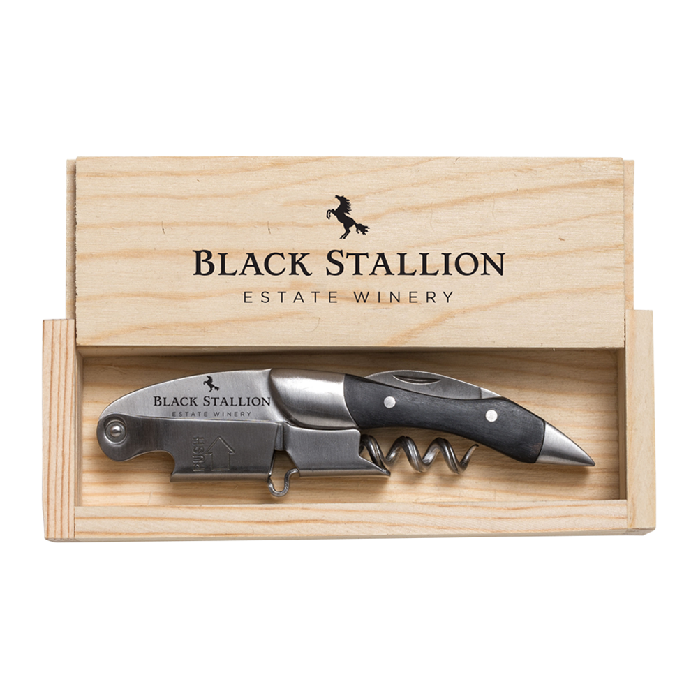Prestige Corkscrew by Coutale Sommelier in Pinewood Crate 4