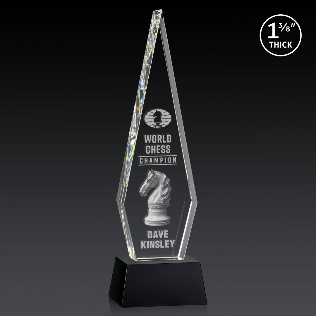 Springfield 3D Award on Robson Base - Black 3