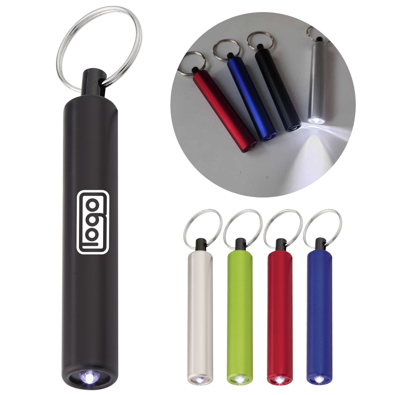 Mini Portable ABS LED Keychain Flashlight 9