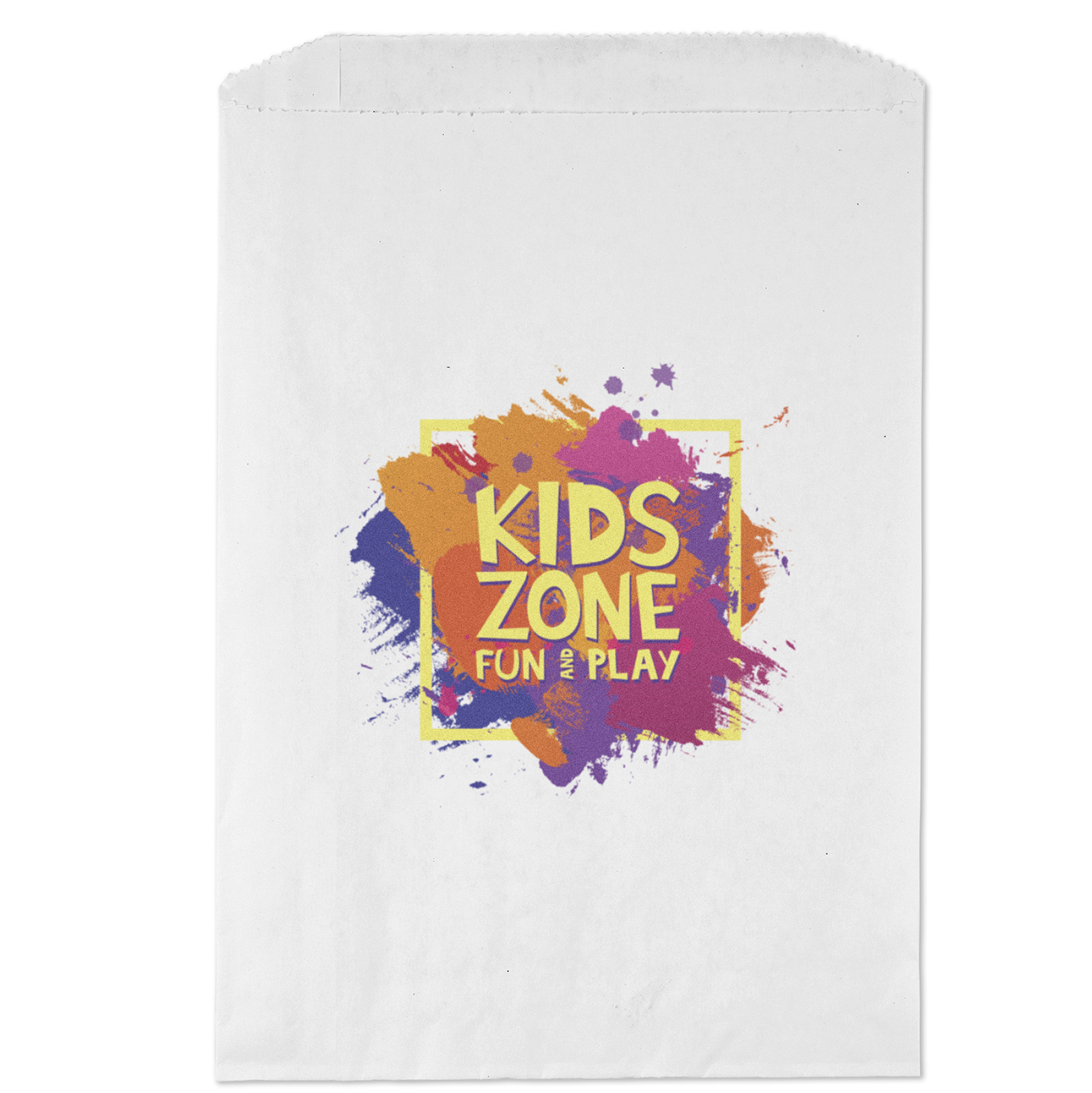 7 1/2W x 10 1/2H Merchandise Bag - Dynamic Color 2