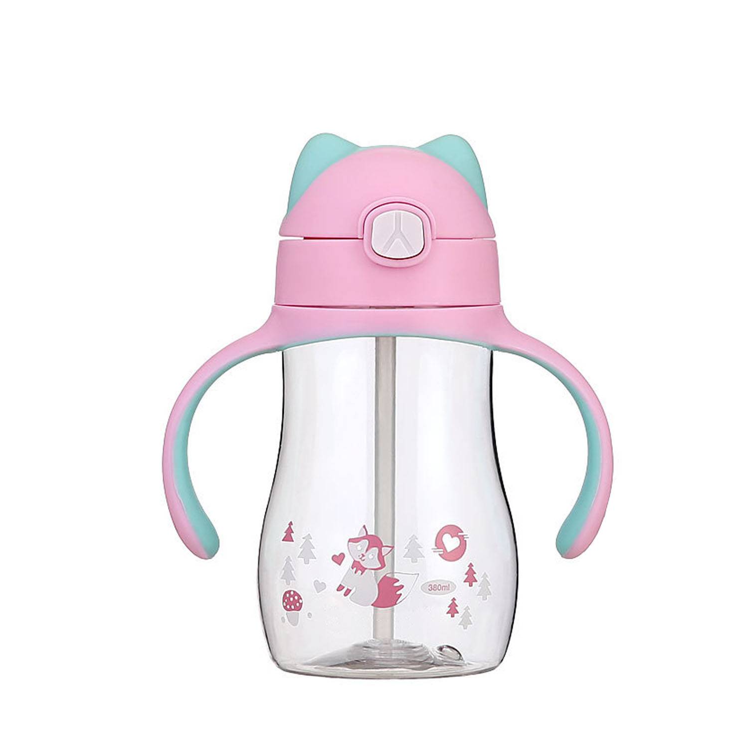 13oz Portable Leak-Proof Safe Toddler Silicone Straw Cup 6