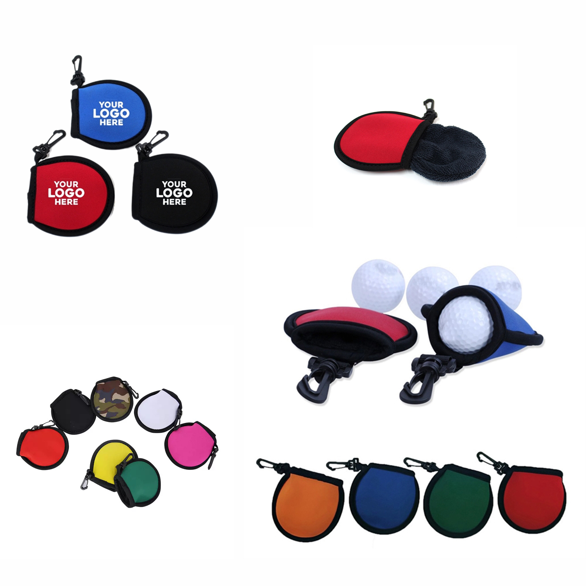 Neoprene golf cleaning bag MOQ 10 pcs 2
