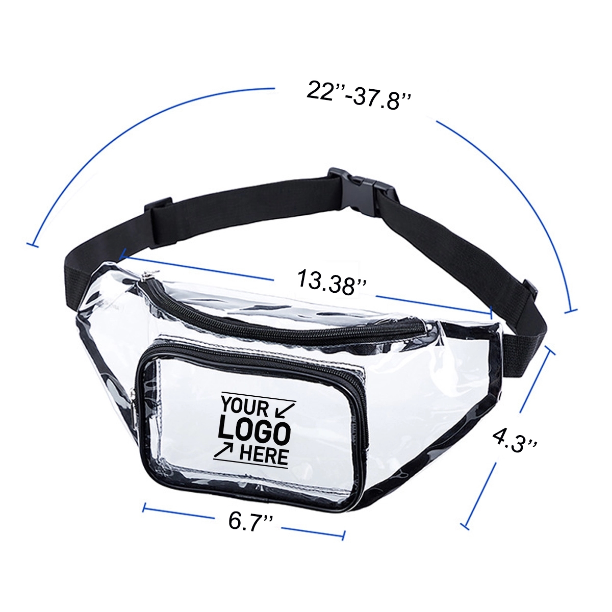 Clear Fanny Pack Waterproof Cute Waist Bag 3