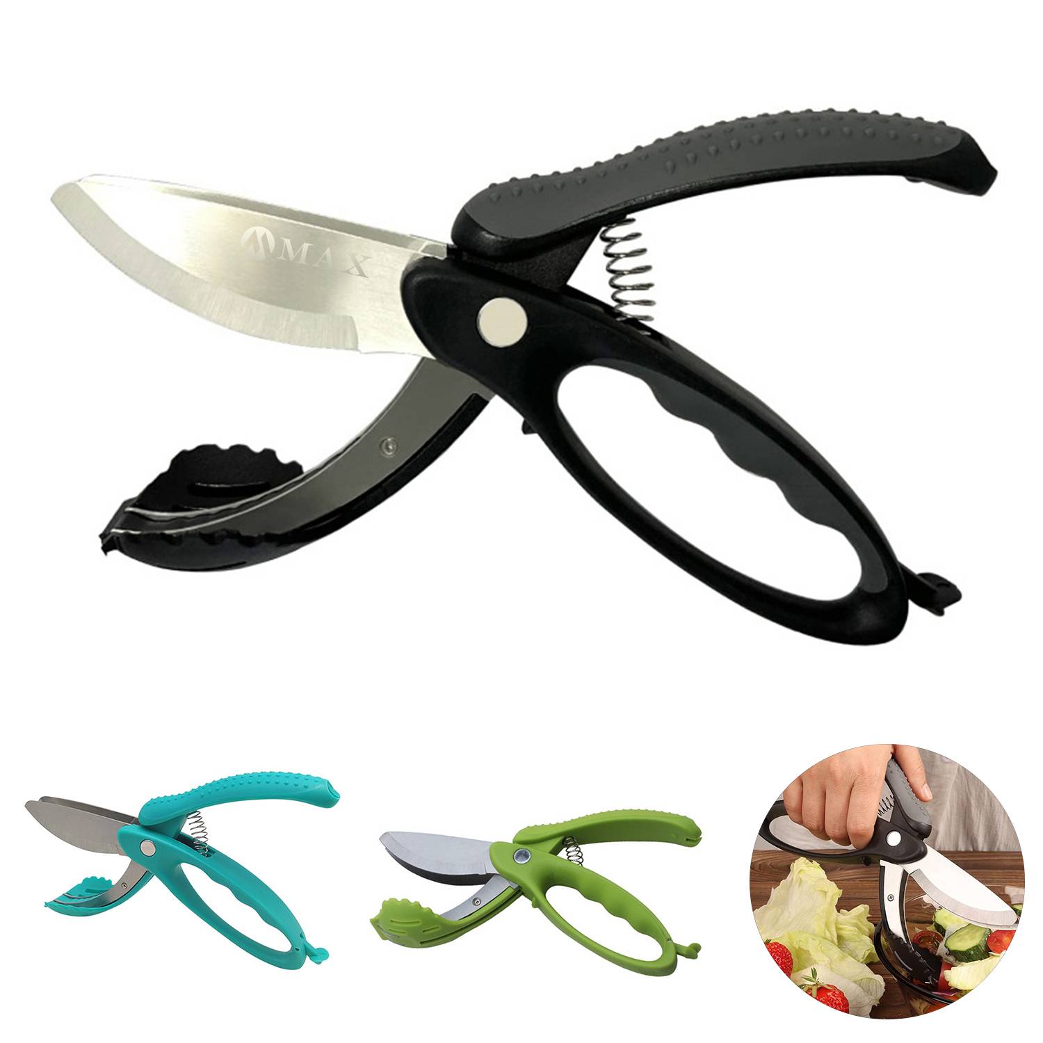 Multifunctional Stainless Steel Salad Scissors 2