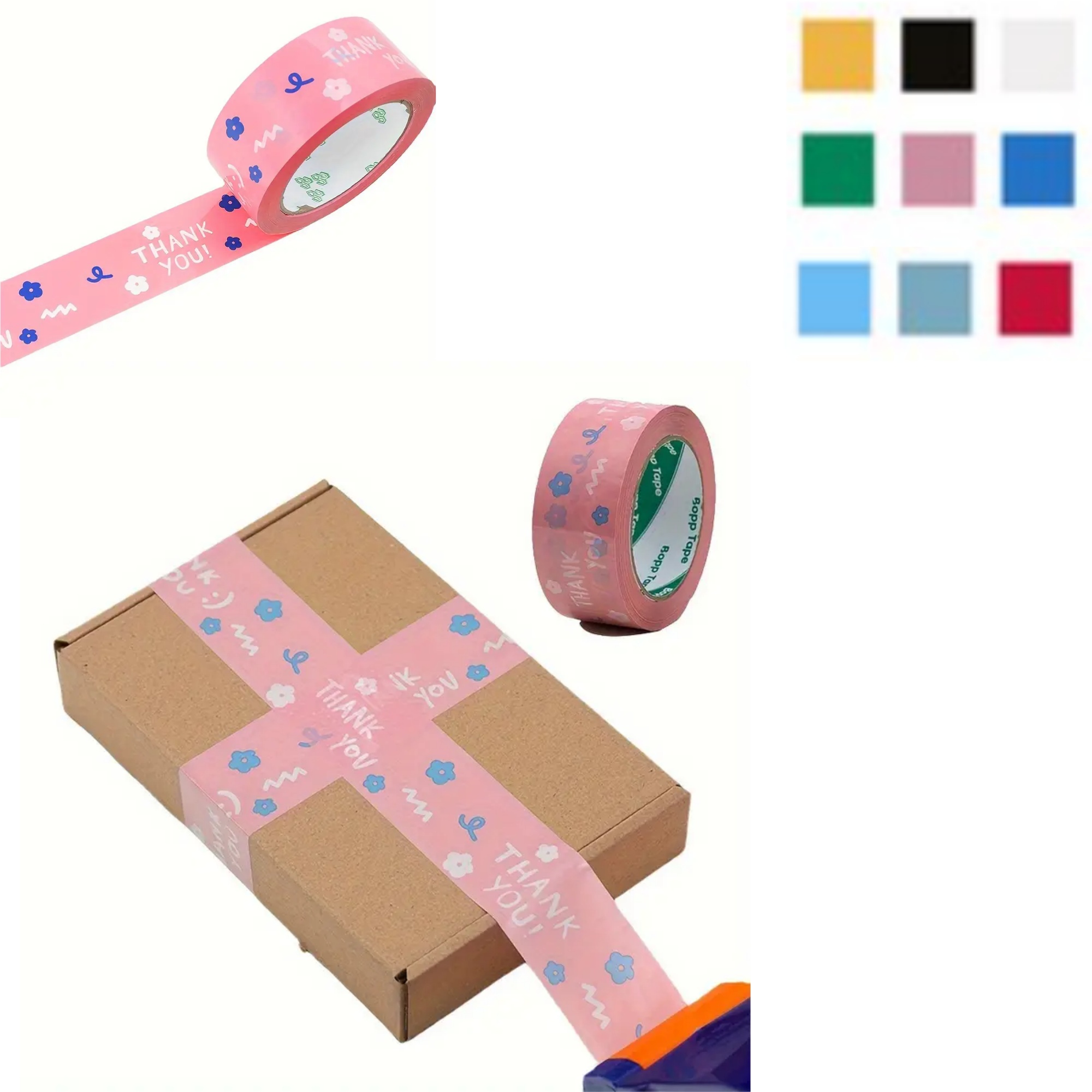 Colorful Bopp Packing Tape 2" W x 55 Yards 1