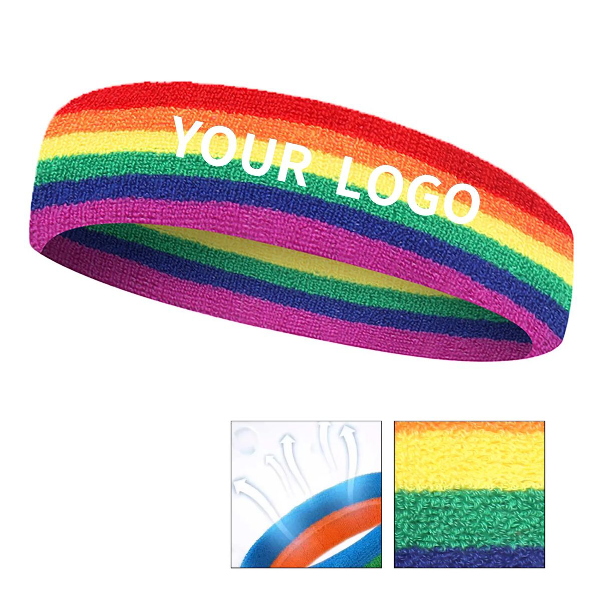 Colorful Pride Athletic Headband with Comfortable Fit 2