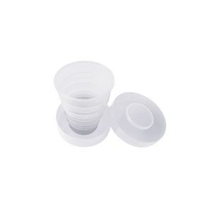 White Plastic Cup With Built In Pill Box 13