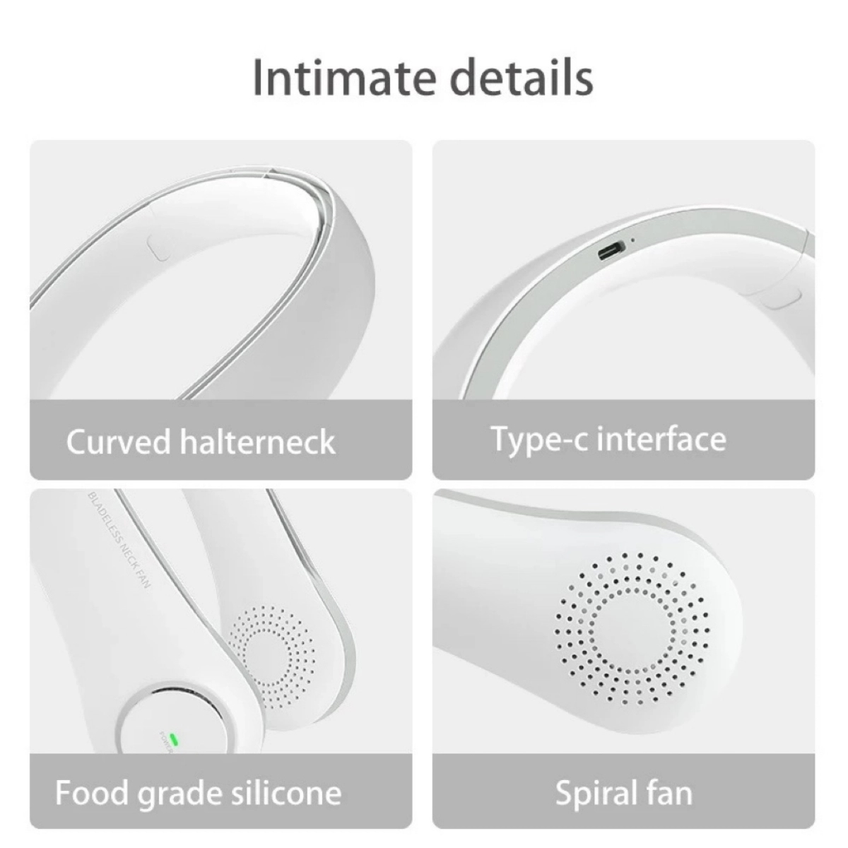 Rechargeable Neck Fan 4